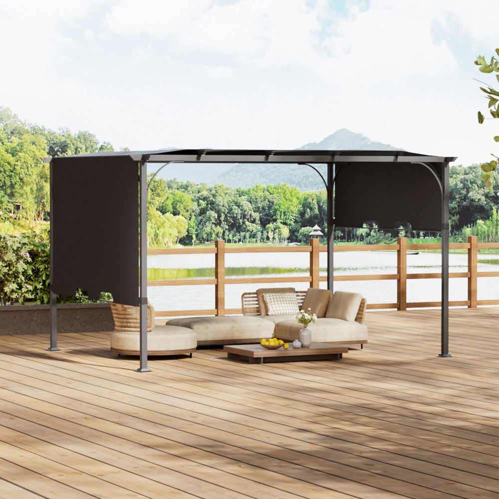 13x10ft Garden Durable Waterproof Pergola Adjustable Canopy Outdoor Shade